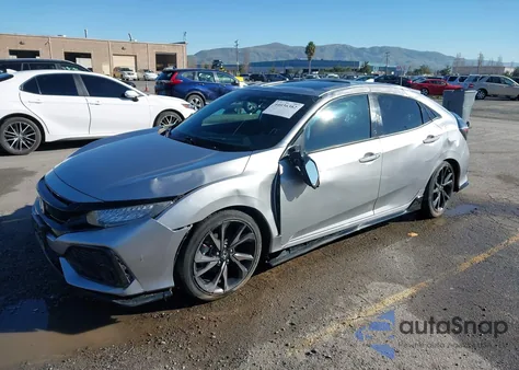 2018 Honda Civic Sport Touring из США, поврежденный, VIN SHHFK7H91JU428192